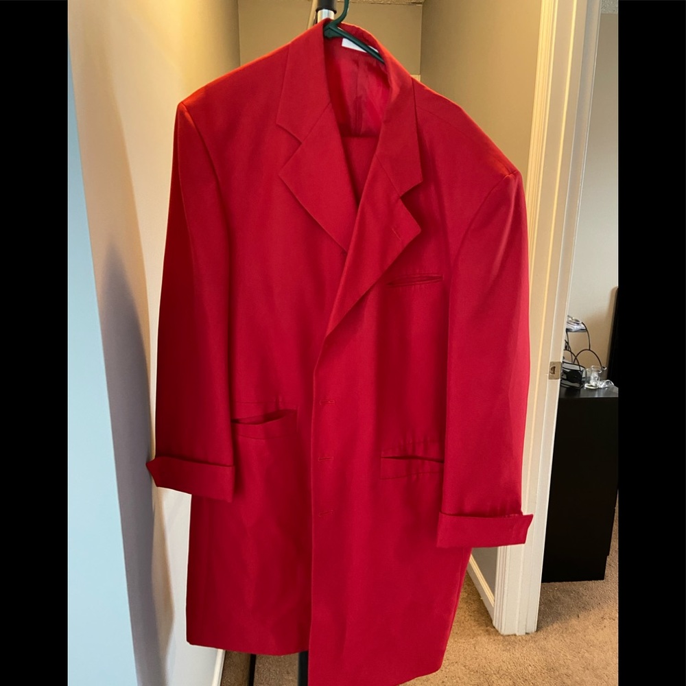 2pc suit, pants size: 40